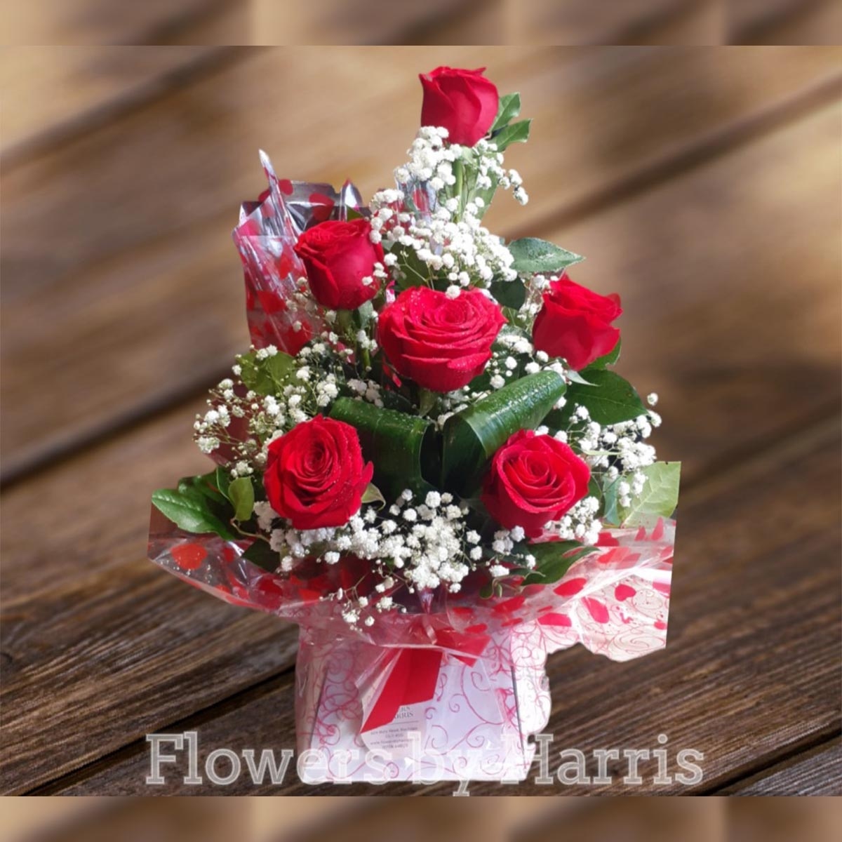 Rose Gift Box Flower Arrangement