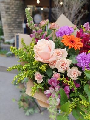 Luxury Bright Handtied Flower Arrangement