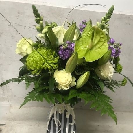 Local Florist Choice Neutrals Flower Arrangement