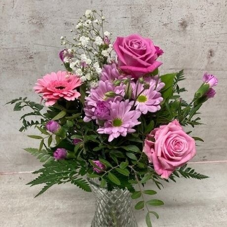 Florist's Choice Vase - Pastel Flower Arrangement