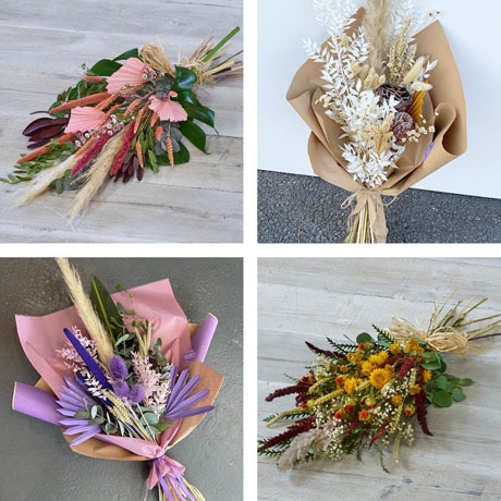 Funeral sheaf made with the finest dried and fresh flowers Flower Arrangement