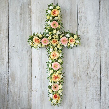 L Pastel Cross size,  inches height and  inches wide.