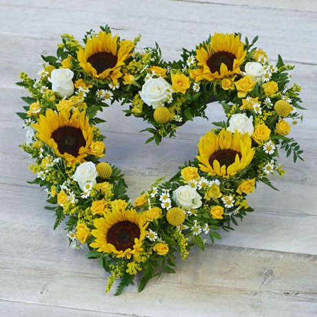 Striking Sunflower Heart Flower Arrangement