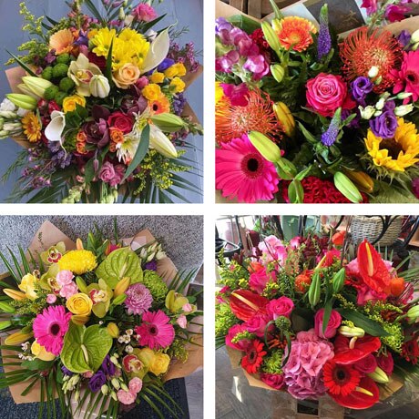 Hand-tied bouquet made with seasonal flowers Flower Arrangement