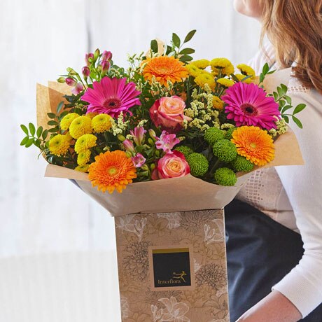 Hand-tied bouquet made with seasonal flowers Flower Arrangement