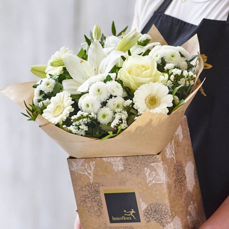 Hand-tied bouquet made with seasonal flowers Flower Arrangement