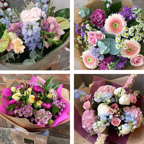 Hand-tied bouquet made with seasonal flowers Flower Arrangement