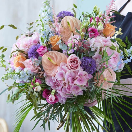 Hand-tied bouquet made with seasonal flowers Flower Arrangement