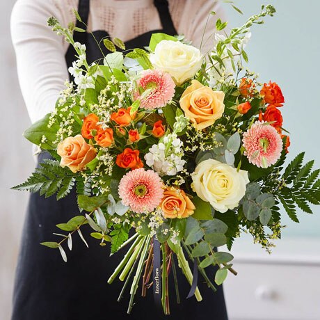 Hand-tied bouquet made with seasonal flowers Flower Arrangement