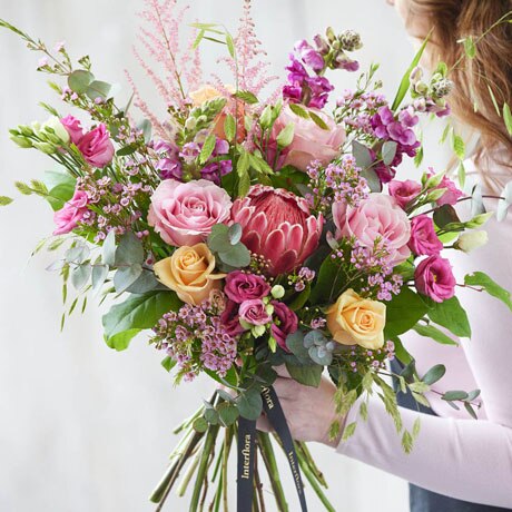 Hand-tied bouquet made with seasonal flowers Flower Arrangement