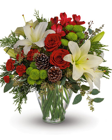 Christmas Greetings Flower Arrangement