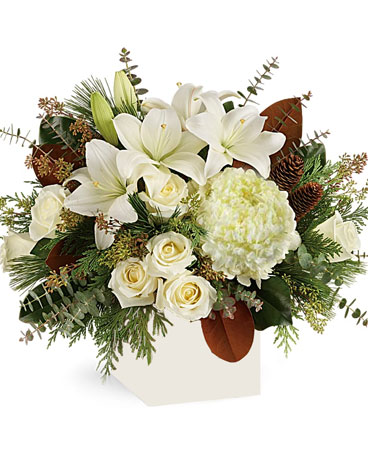 Let it Snow Flower Arrangement
