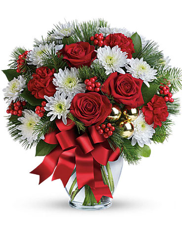 Christmas Kiss Flower Arrangement