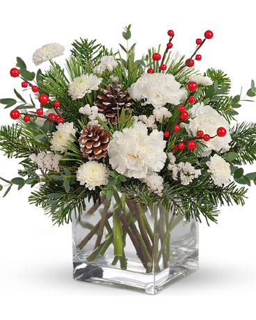 Gleaming Christmas Flower Arrangement