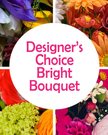 Designers Choice Bright bouquet Flower Arrangement same-day delivery available