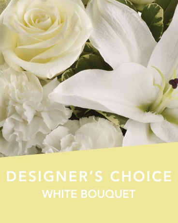 DC White bouquet Flower Arrangement
