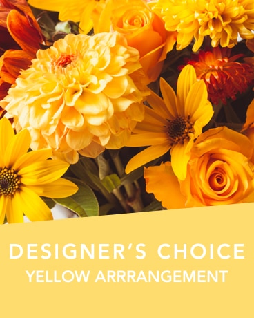 DC Yellow arrangement Flower Arrangement