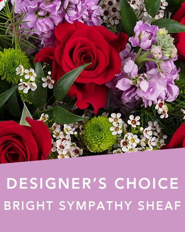 DC Bright Sympathy sheaf Flower Arrangement