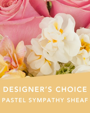 DC Pastel Sympathy sheaf Flower Arrangement