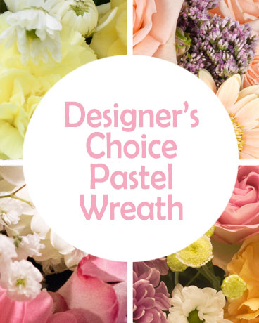 DC Pastel Sympathy wreath Flower Arrangement