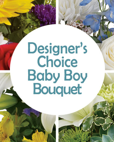 DC Baby Boy Bouquet Flower Arrangement
