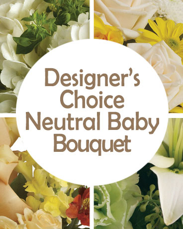 DC Neutral New Baby Bouquet Flower Arrangement