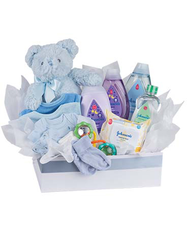 Baby Boy Bundle Flower Arrangement