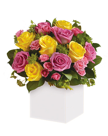 Rosy Sunshine Flower Arrangement