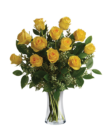 Say Yellow Flower Arrangement