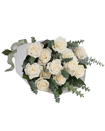 Dreamy White Dozen Flower Arrangement