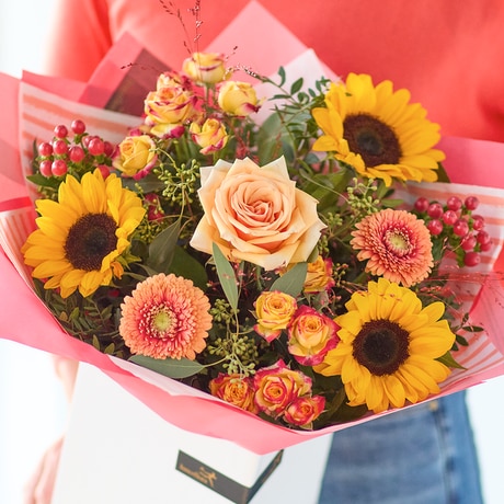 Joyful Autumn Sunflower Bouquet Flower Arrangement