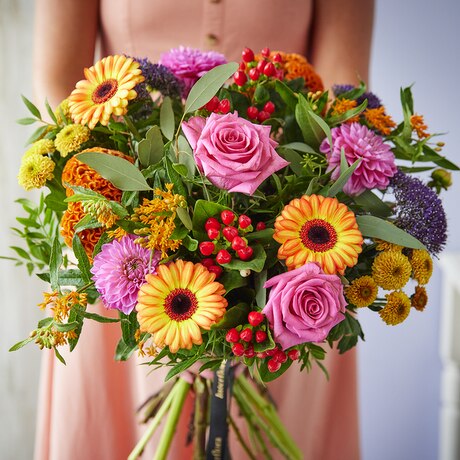Magnificent Autumn Bouquet size,  inches height and  inches wide.