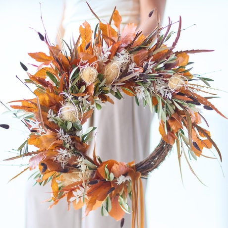 The Autumn Wreath Flower Arrangement