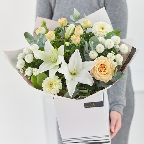 Beautiful Neutral Bouquet Flower Arrangement