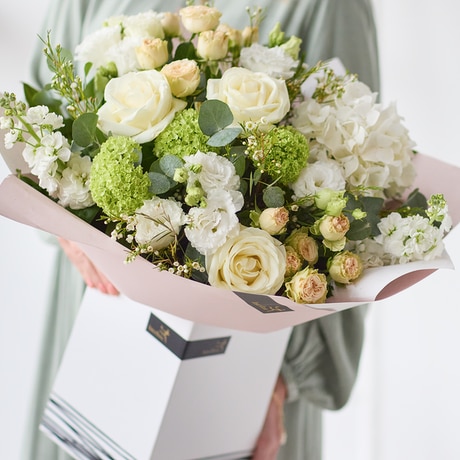 Lavish Neutral Bouquet Flower Arrangement