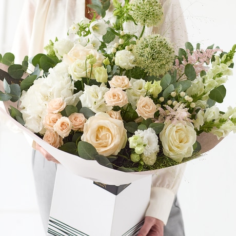 Sumptuous Neutral Bouquet Flower Arrangement