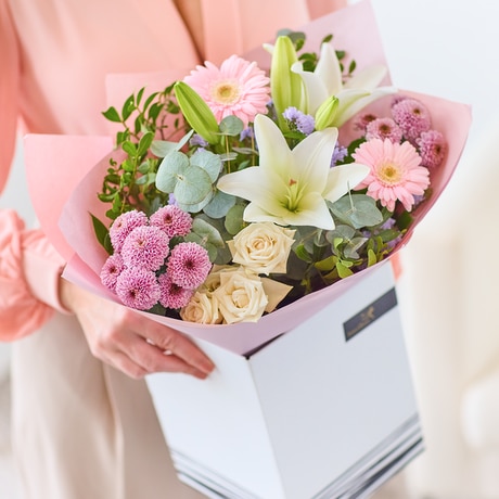 Beautiful Pastel Bouquet Flower Arrangement