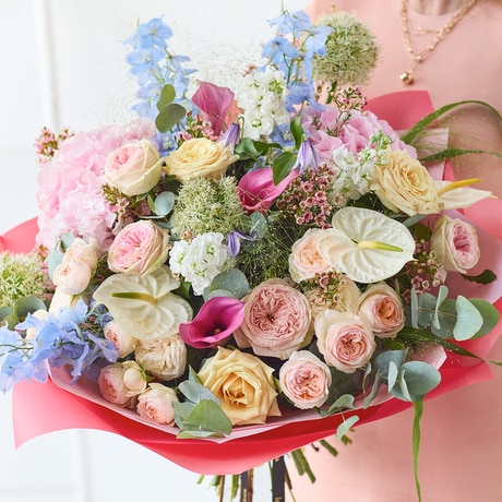 Ultimate Showstopper Pastel Bouquet Flower Arrangement