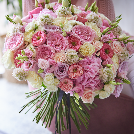 Ultimate Luxury Pastel Bouquet Flower Arrangement