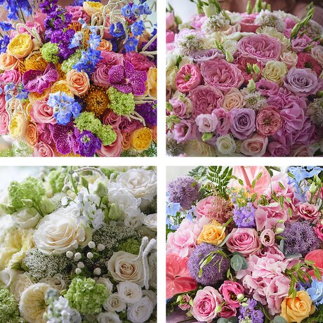 Ultimate Luxury Bouquet size,  inches height and  inches wide.