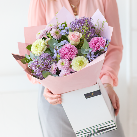 Pastel Thank You Bouquet Flower Arrangement