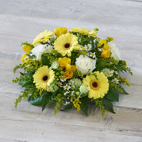 Scented Yellow and White Posy size,  inches height and  inches wide.