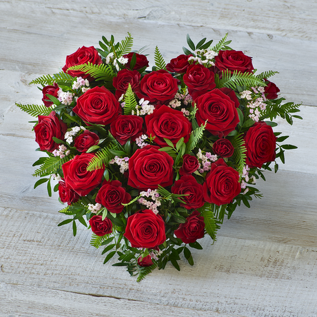 Rose Heart Flower Arrangement