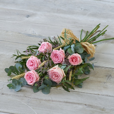 Simple Rose Sheaf Flower Arrangement