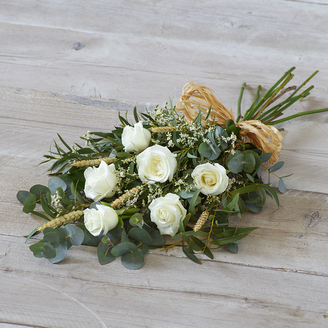 Simple Rose Sheaf Flower Arrangement