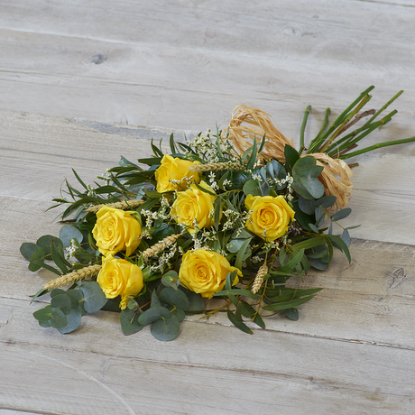 Simple Rose Sheaf Flower Arrangement