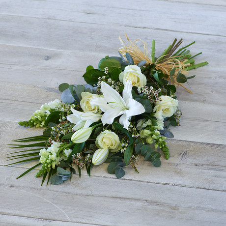 Pure White Sheaf Flower Arrangement