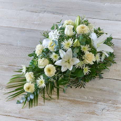 White Extra Large size,  inches height and  inches wide.