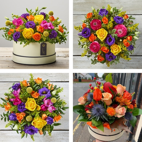 Hatbox made with the finest flowers Flower Arrangement