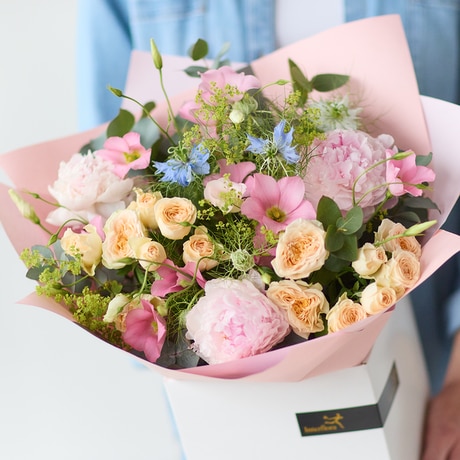 Summer Peonies Bouquet Flower Arrangement